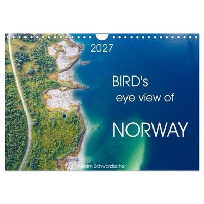Bird's eye view of Norway (Wall Calendar 2027 DIN A4 landscape), CALVENDO 12 Month Wall Calendar