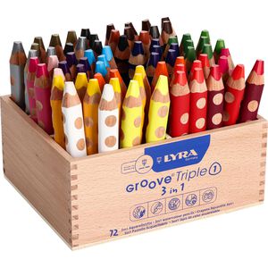 Lyra Buntstifte Groove Triple One 3832720, farbig sortiert, 72 Stück
