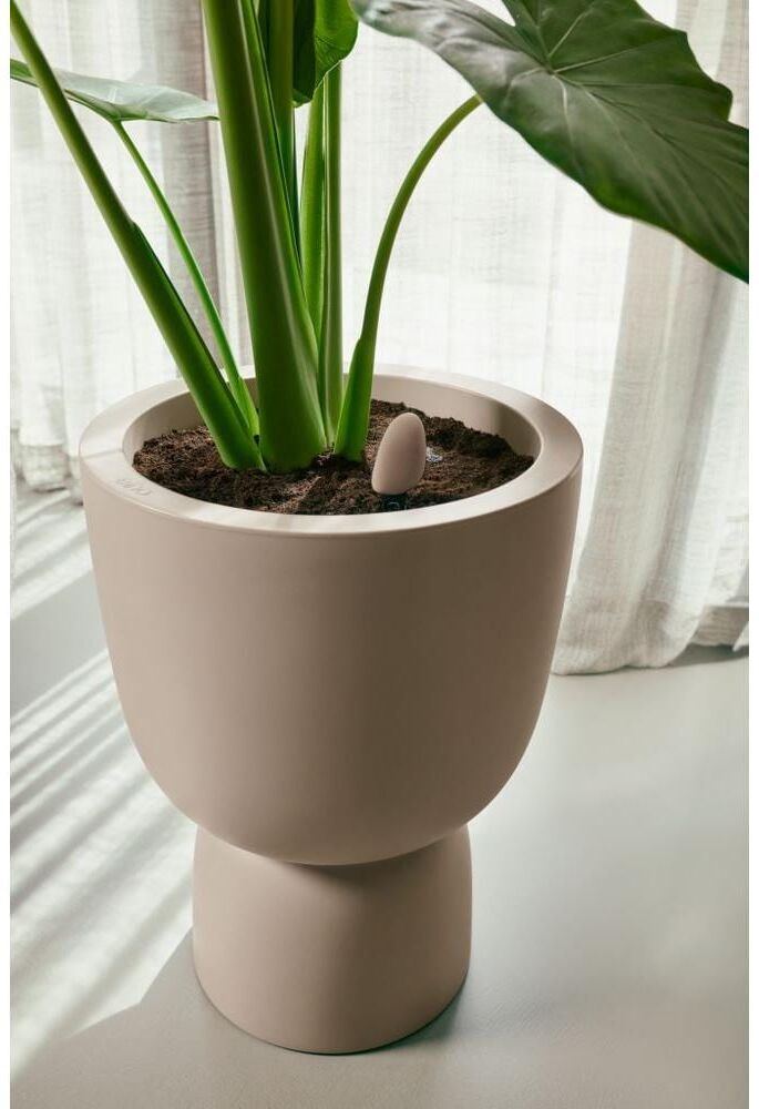 Wassersensor ELHO "Smart Pebble", beige (schwarz), B:4cm H:17,3cm, Sensoren, Wassersensor schwarz Einheitsgröße