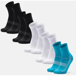 CLASSIC SPORTS QUARTER SOCKEN - 5-Pack - Schwarz/Grau | Weiß | Karibisch Blau - 35-38