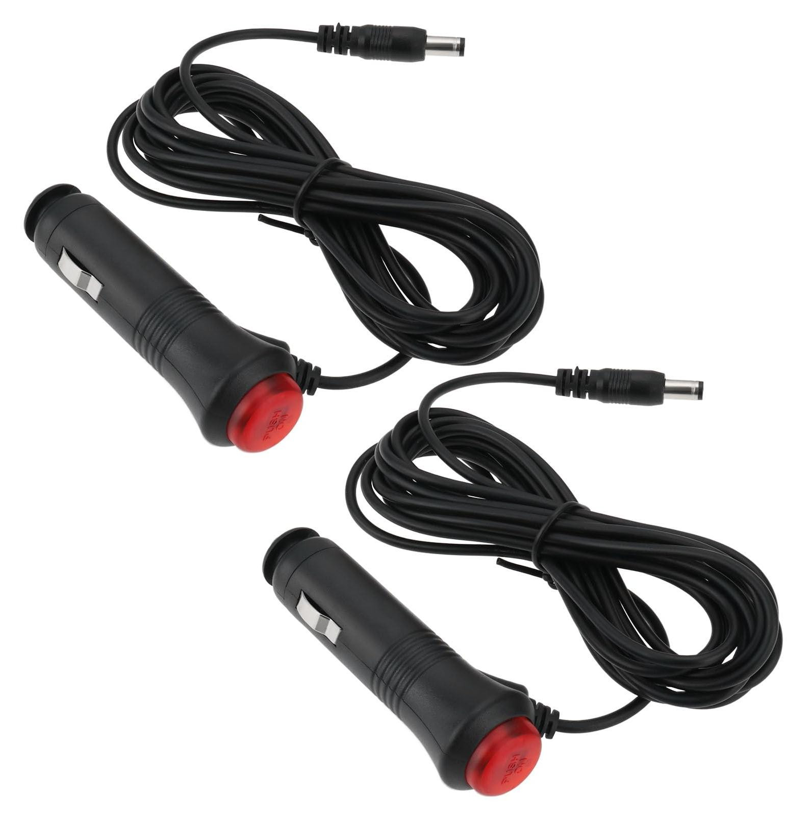 Dripio 2x 12V sigarettenaansteker kabel met schakelaar, 3 meter, voor Cello LED TV