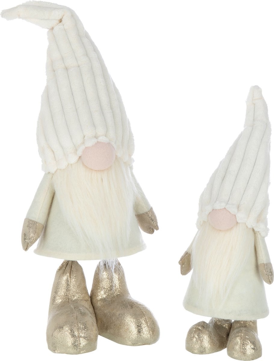 J-Line Kabouter Veren Decoratie - Beige - Large
