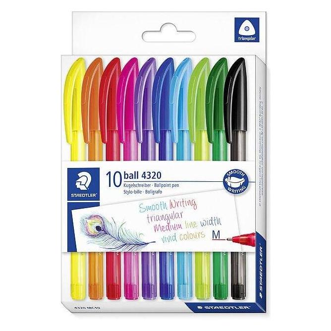 Staedtler Kugelschreiber ball 4320 M, 10er Kartonetui (10x) (4320 MC10)