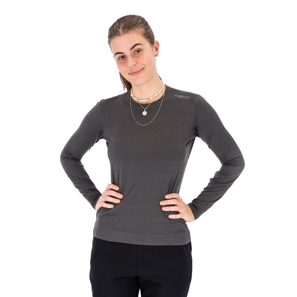 Fusion Damen Merino 150 LS grau