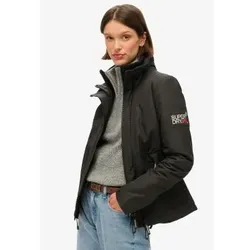 Superdry für Damen. W5011828A Windbreaker Jacke schwarz (S), Lässig, Recyceltes Polyester, Nachhaltig