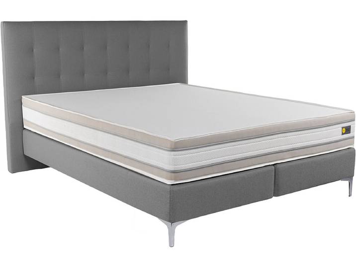 Boxspringbett RELAX BY BICO CHARLOTTE anthrazit 180x200cm fest