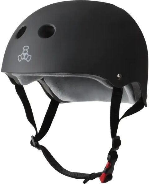 Skate Helmet Triple Eight Certified Sweatsaver (S-M - Black Mat)  - Black - Size: Small