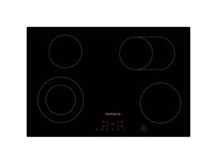 RESPEKTA Table de cuisson vitrocéramique, sans cadre (largeur : 77 cm, noir)