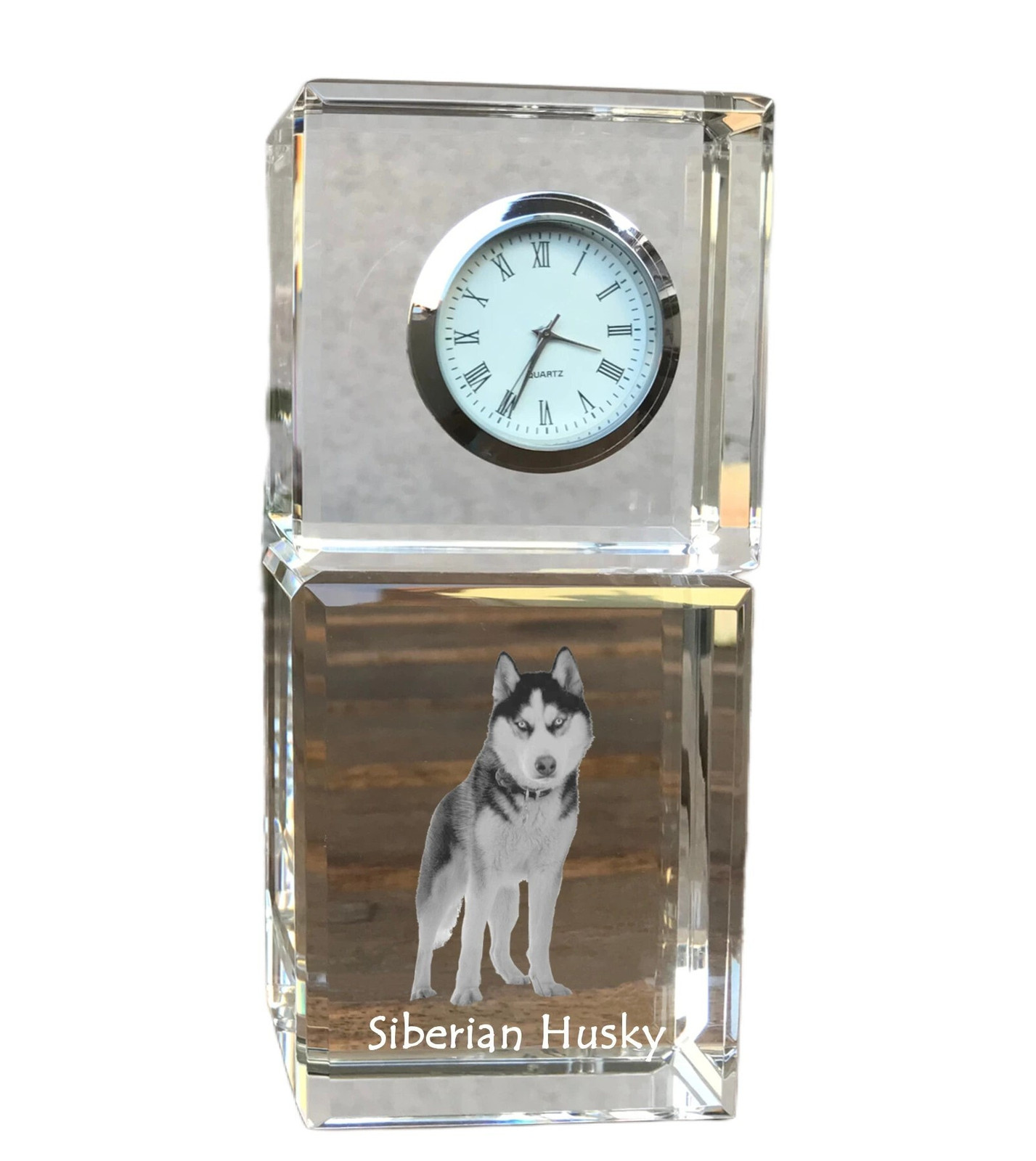 Art-Dog Klok Siberian Husky voor op tafel