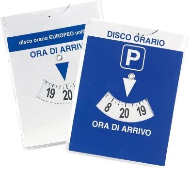 Disco Orario Maxi Time in PVC Trasparente 12x15 cm - MaxiTime Personalizzate o neutre