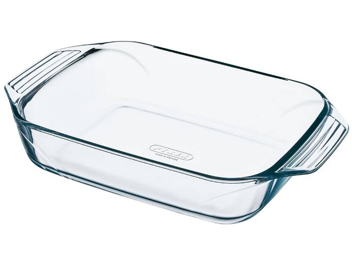 Auflaufform PYREX Pyrex 35 x 23 cm Eckig , transparent, B:23cm L:35cm, Borosilikatglas, Auflaufformen, Auflaufform
