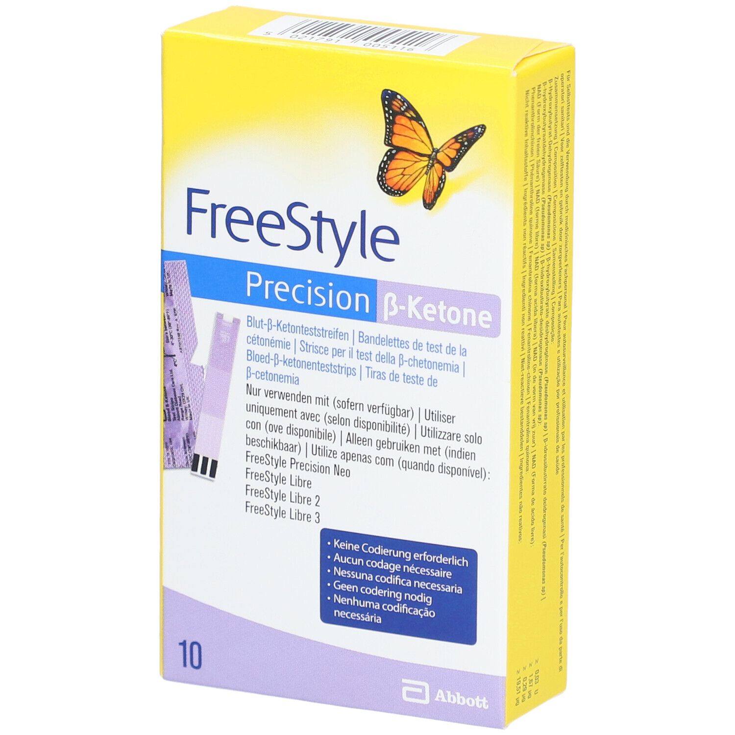 Freestyle Precision ß-Blutketon-Teststreifen 10 St Teststreifen
