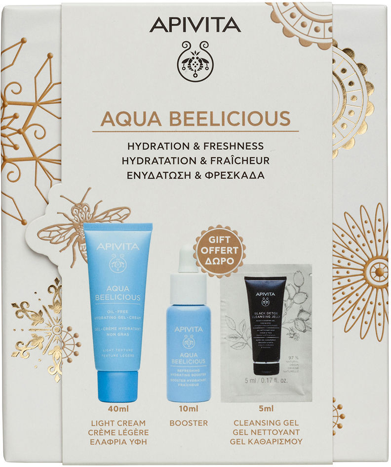 Apivita Gel Crema Aqua Beelicious Estuche 3 pz