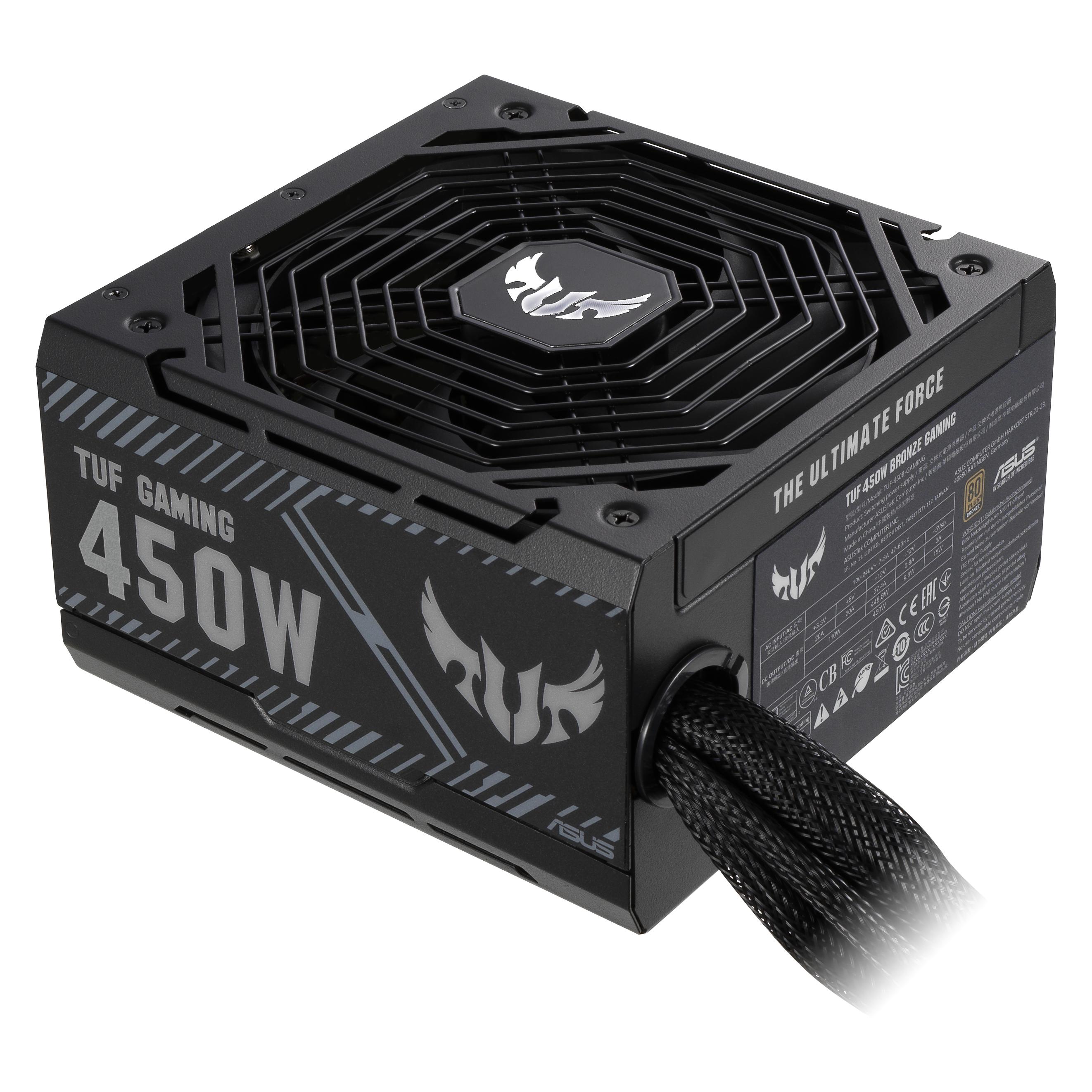 ASUS TUF-GAMING-450B Netzteil 450 W 20+4 pin ATX ATX Schwarz (450 W) (90YE00D3-B0NA00)