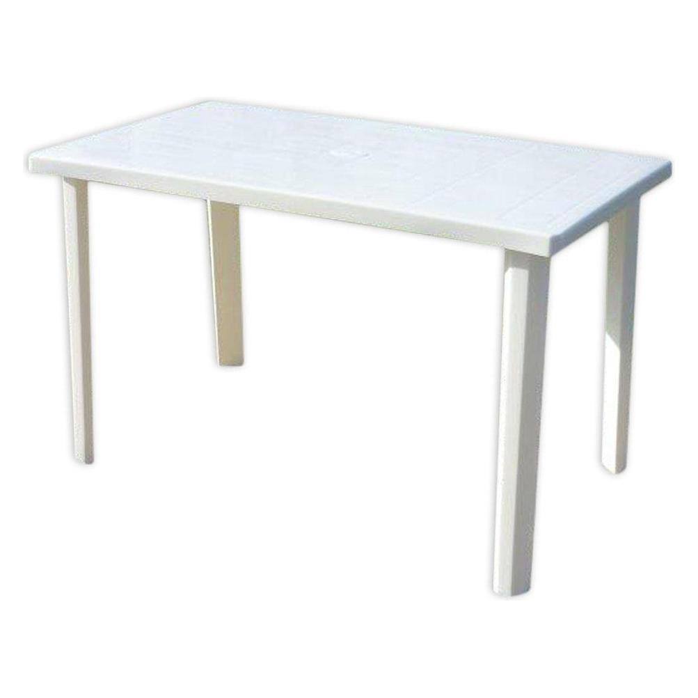 Carbi Viscio Trading Marshall-Tisch - Kunststoff - Weiss - 120 x 70 x 6 cm - rechteckig (76764041)