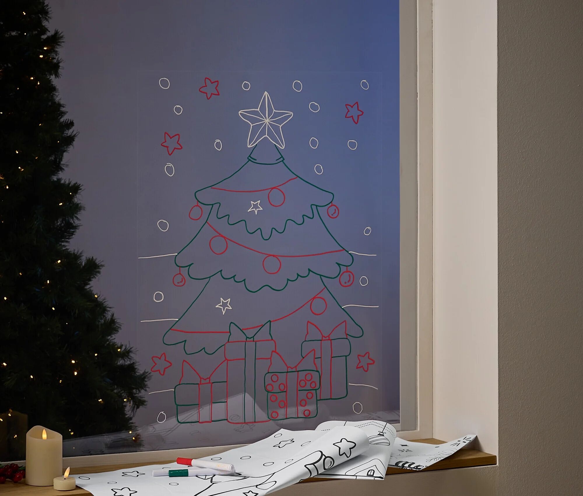 Tchibo - Weihnachts-Fenstermalerei - weiss