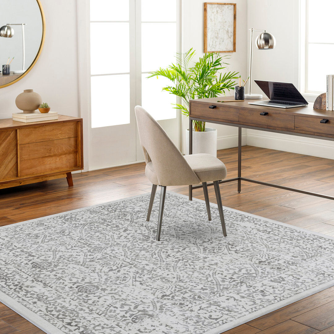 Mistana Area Rug Cream;Black;Gray Square 200 cm