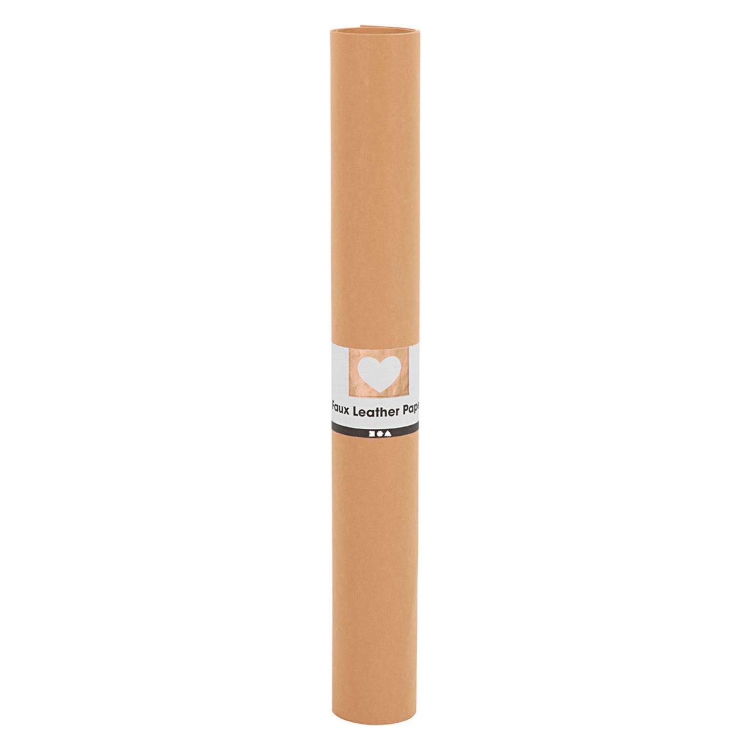Creativ Company Lederpapier Rolle, 350 g, 1 Stück, Hellbraun (350 g/m², 1x) (498940)