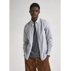 Pepe Jeans für Herren. PM308503 Pigdon graues Hemd (M), Lässig, Baumwolle, Langarm