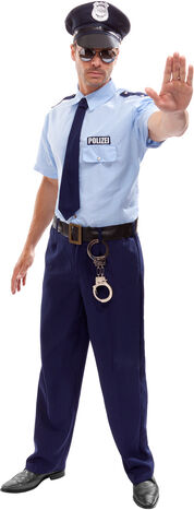 Polizist-Kostüm "Mike" für Herren