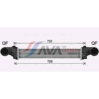 AVA CLEVER CHOICE Ladeluftkühler ms4726 für Mercedes