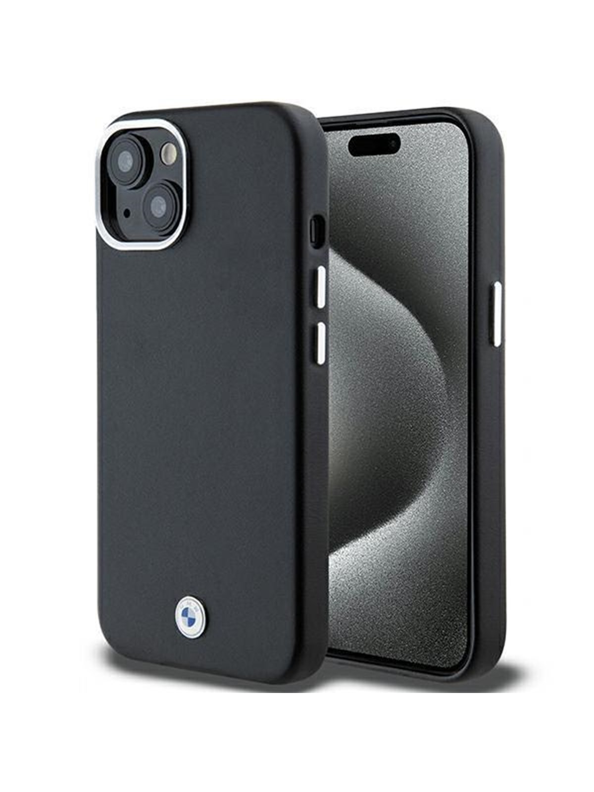 BMW Signature Wrapped Metal MagSafe Case for iPhone 14/15/13 - Black