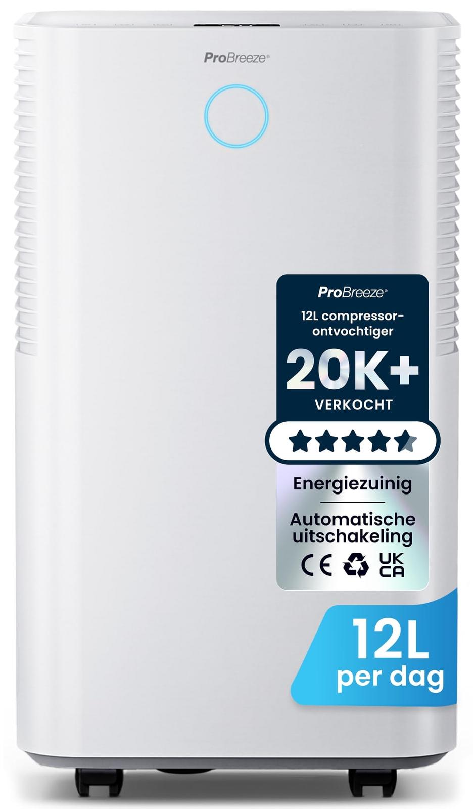 Raumentfeuchter Luftentfeuchter Entfeuchter - 12 Liter pro Tag - Leise - 24-Stunden-Timer