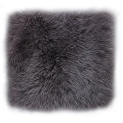 Luxor Living Sitzkissen Schaffell taupe 34 cm x 34 cm