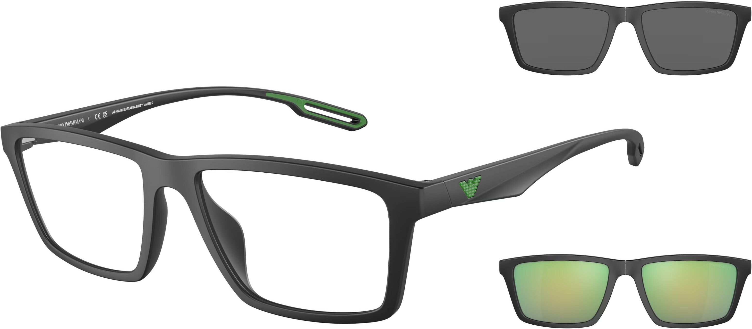 Giorgio Armani Emporio Armani EA 4189U (50011W) + Clip on Homme