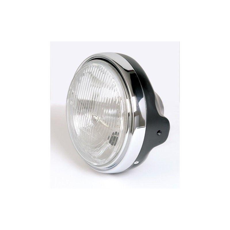 Phare Brazoline LTD Style noir Ø 200 mm verre strié