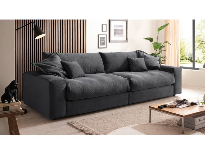 Big Sofa mit Trendiger Cord Optik im XL Format
