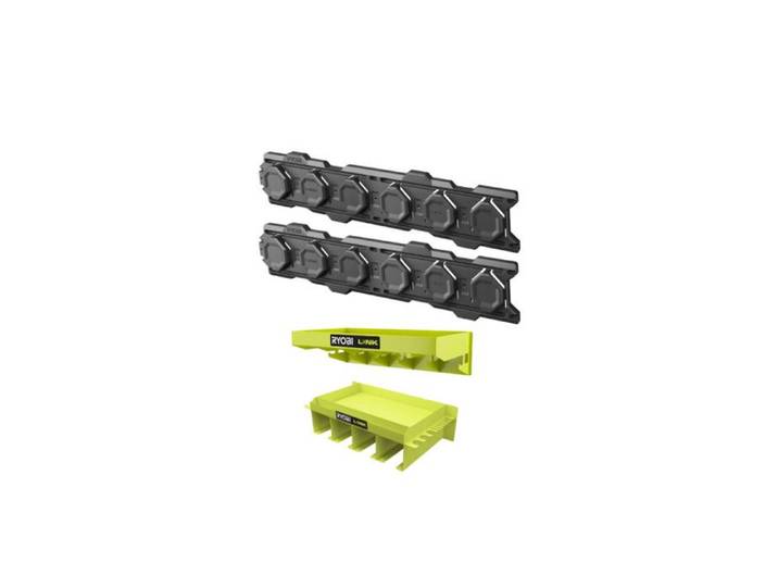 Pack RYOBI Système LINK 2 rails muraux - Étagère polyvalente - Tablette polyvalente