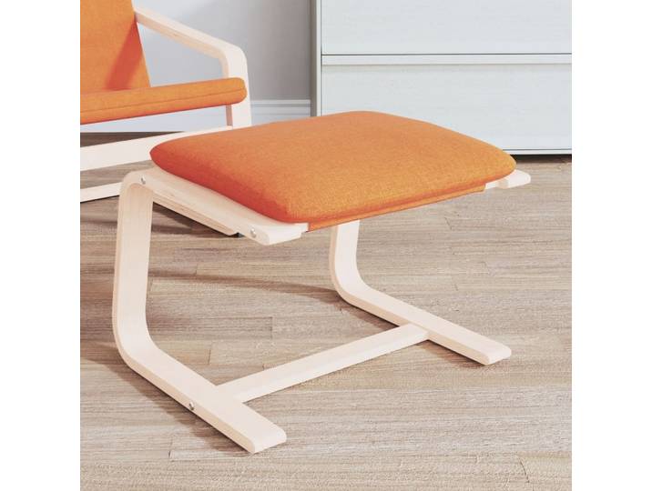 vidaXL Fußhocker Dunkelgelb 51x41x40 cm Stoff