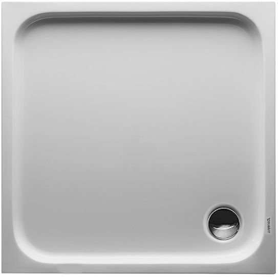 Duravit Quadrat-Duschwanne D-Code 720102000000001 Einbauversion, 900 x 900 mm, weiss mit Antislip
