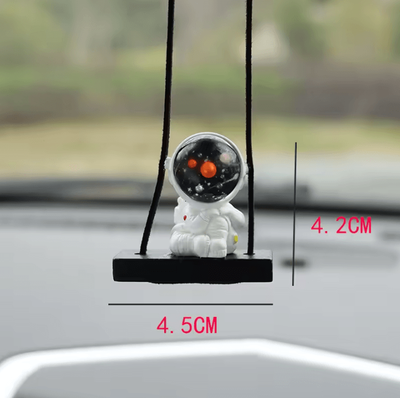Inspire Curations Creative Swing Astronaut Car Pendant Interior Decoration rest