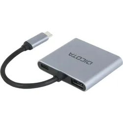 DICOTA Portable USB-C 4-in-1 Mini Docking Station