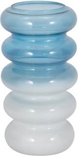 Sagebrook Home Glass Vase with Bold Bubble Design, Coastal Style