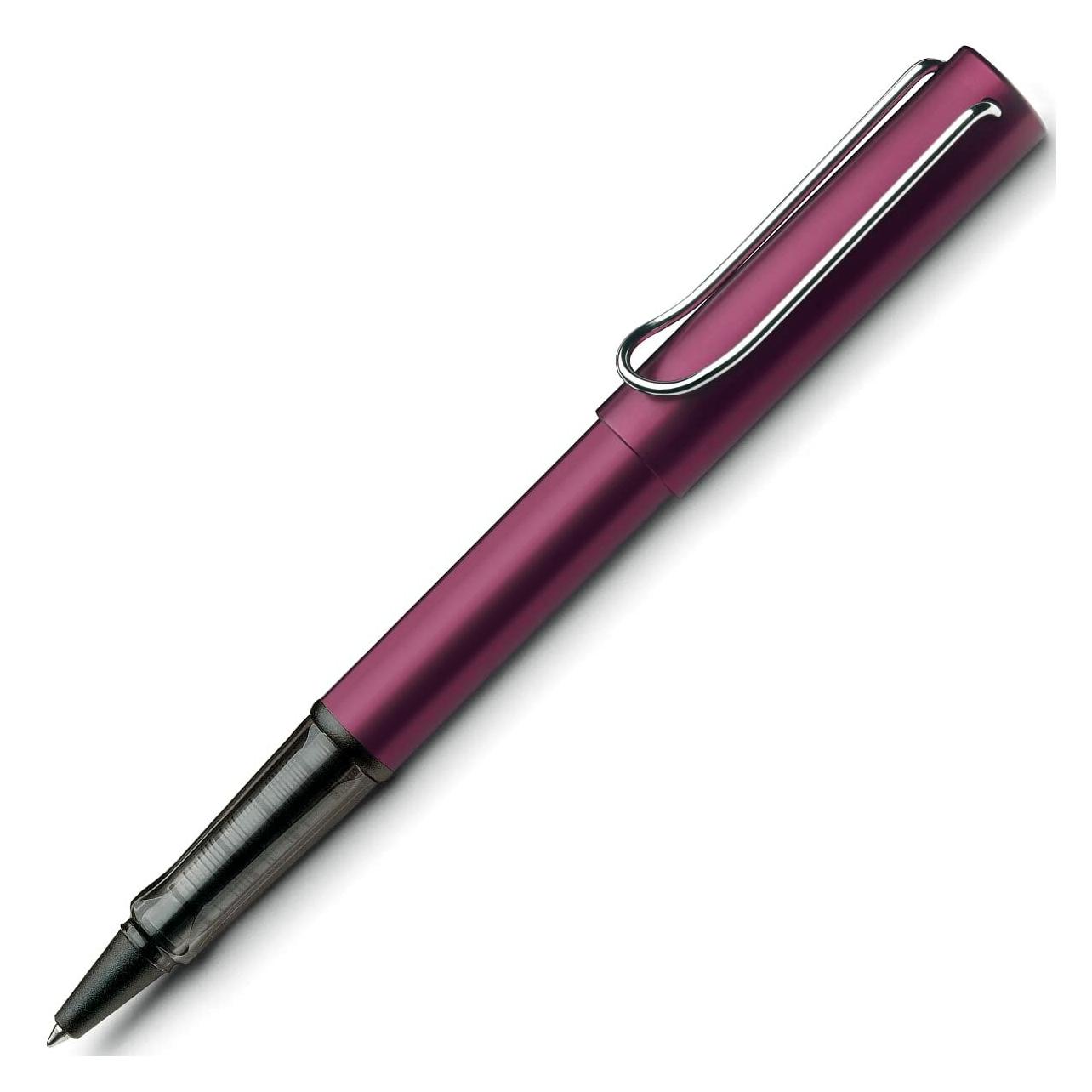 Lamy Tintenroller AL-star black purple ergonomisches, transparentes Griffstück, Clip (1x) (1221736)