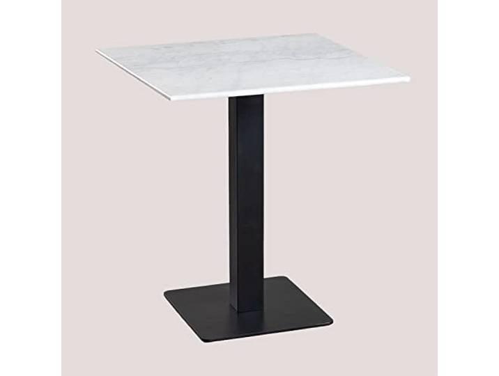 SKLUM Quadratischer Bistrotisch aus Marmor Livanto ︎ 70 cm SCHWARZ