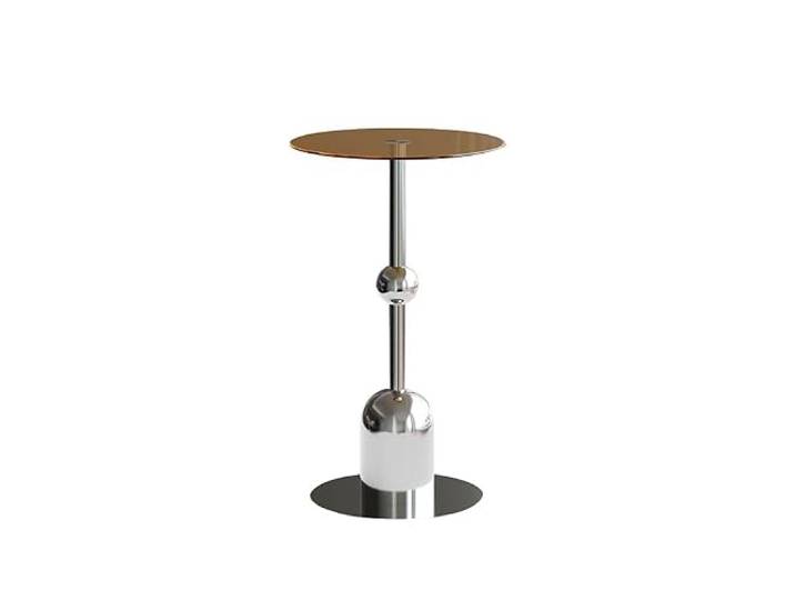 9bbhfJw4R Couchtisch im Landhausstil Moderner und minimalistischer Glas-Sofa-Beistelltisch mit Spiegeloberfläche(Bruin)