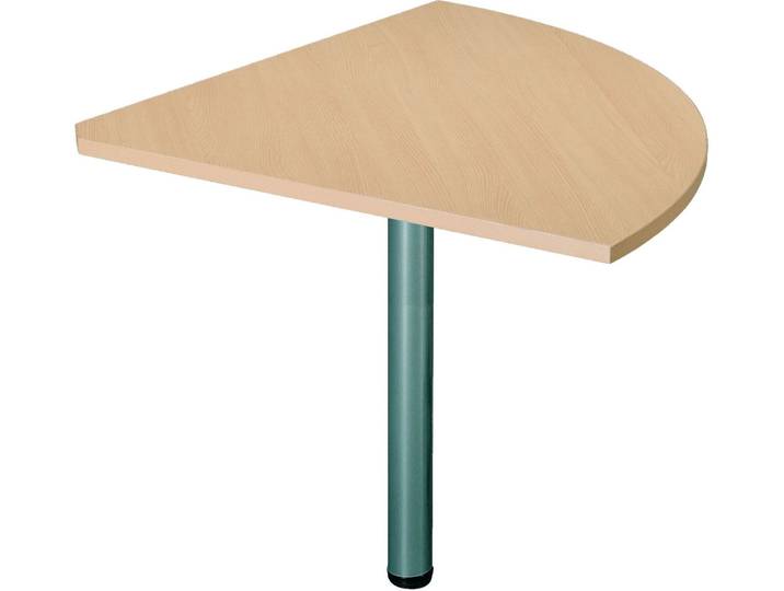 Angle de liaison Excellens plateau hêtre 90° piétement tube métal anthracite - - Bruneau