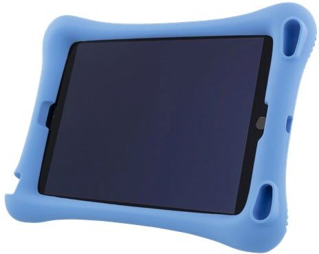 iPad Børne Cover - Deltaco Hårdfør Silikone Cover - Lyseblå