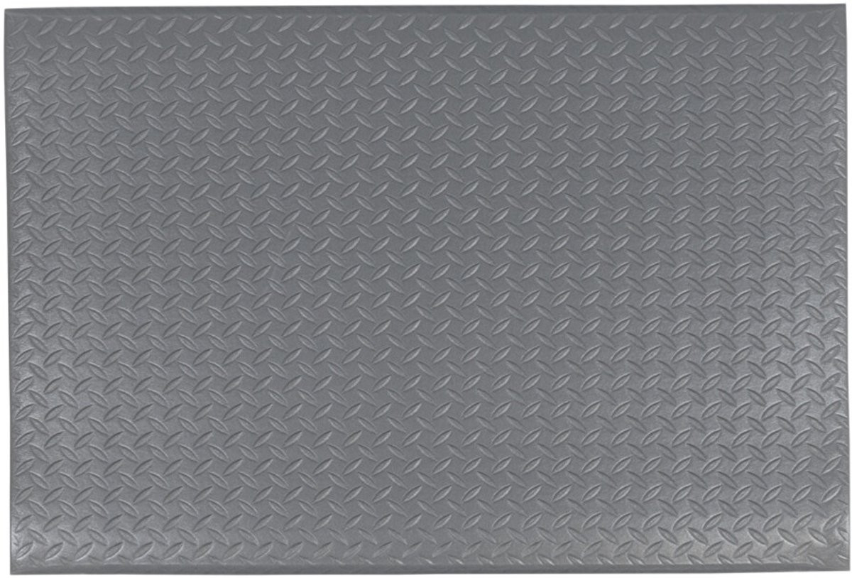 Base+ Anti vermoeidheidsmat Economic Diamond Grijs 90 x 150 cm