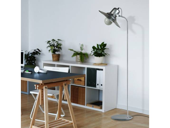 Lampadaire liseuse métal aluminium abat-jour aluminium