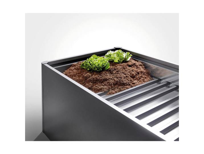Biohort Zwischenboden, Dunkelgrau, Metall, 196x3x100 cm, Befestigung ohne Bohren, Gartenzubehör