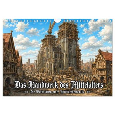 Das Handwerk des Mittelalters – Die Werkstätten einer Handwerkerfamilie (Wandkalender 2027 DIN A4 quer), CALVENDO Monatskalender
