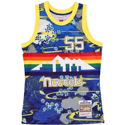 Mitchell & Ness, Herren, Sportshirt, Swingman Mesh Jersey Denver Nuggets ASIAN Mutombo - S (S), Mehrfarbig, S
