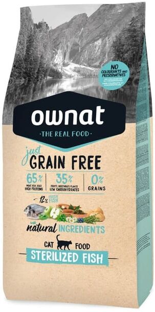 Ownat Just Grain Free Sterilized Fish Cat 8 kg