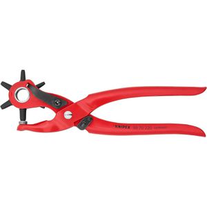 Knipex Lochzange 90 70 220, Revolverlochzange, 2 - 5 mm Loch-Ø, verstellbar