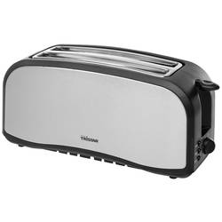 Tristar BR-1046 Doppel-Langschlitztoaster mit Brötchenaufsatz Grau, Schwarz